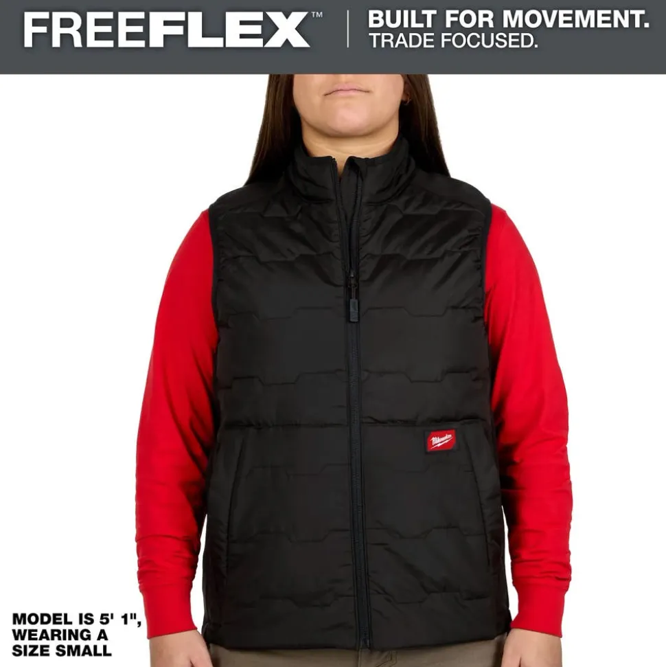 Milwaukee Tools Women's FREEFLEX™ Lightweight Insulated Vest Black