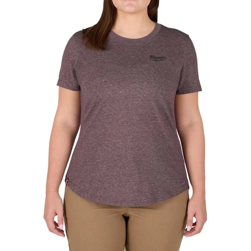 Milwaukee Tools Women's FREEFLEX Hybrid Tee - Short Sleeve - Purple F452P