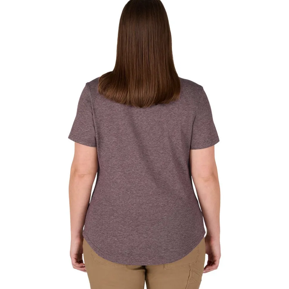 Milwaukee Tools Women's FREEFLEX Hybrid Tee - Short Sleeve - Purple F452P