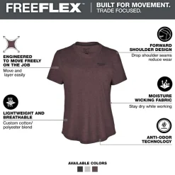 Milwaukee Tools Women's FREEFLEX Hybrid Tee - Short Sleeve - Purple F452P