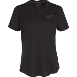 Milwaukee Tools Women's FREEFLEX Hybrid Tee - Short Sleeve - Black F452B