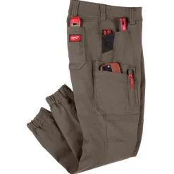 Milwaukee Tools Women's GRIDIRON Double Knee Jogger Pants - Brown, F652N