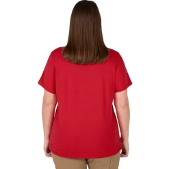 Milwaukee Tools Women's GRIDIRON Logo Tee - Short Sleeve - Red F453R