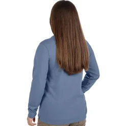 Milwaukee Tools Women's GRIDIRON™ Pocket T-Shirt - Long Sleeve Blue