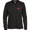 Milwaukee Tools Women's GRIDIRON™ Pocket T-Shirt - Long Sleeve Black