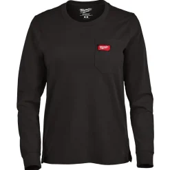 Milwaukee Tools Women's GRIDIRON™ Pocket T-Shirt - Long Sleeve Black