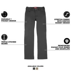 Milwaukee Tools Women's Work Pants - Grey F650G