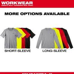 Milwaukee Tools Workskin Lightweight Short Sleeve Performance Shirt Black 415B