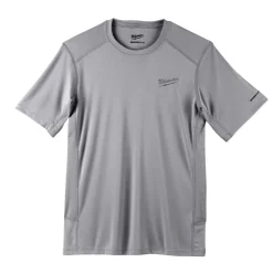 Milwaukee Tools Workskin Lightweight Short Sleeve Performance Shirt Grey 414G
