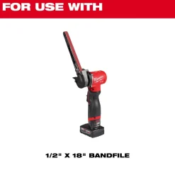Milwaukee Tools 1/2” x 18” 80 Grit Bandfile Belts – 4 pack 48-80-9080
