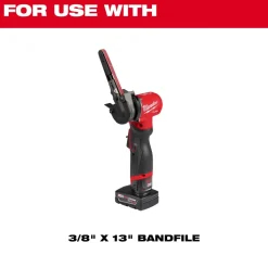 Milwaukee Tools 3/8” x 13” 40 Grit Bandfile Belts – 4 pack 48-80-7040