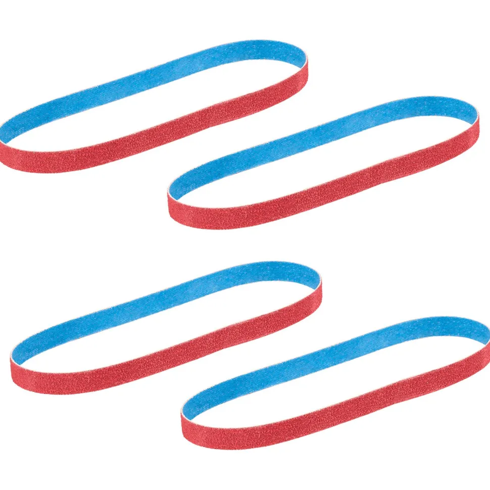 Milwaukee Tools 1/2” x 18” 40/60/80/120 Grit Bandfile Belts – 4 pack variety 48-80-9000