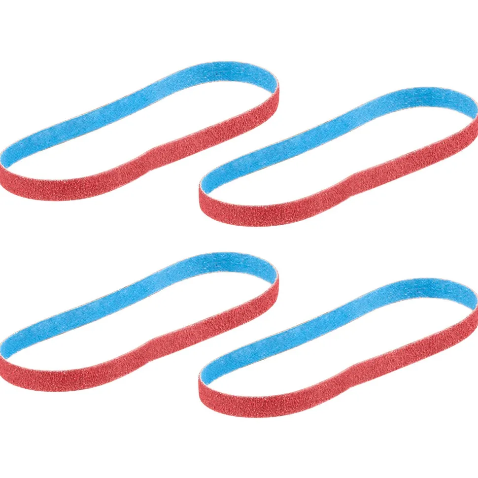 Milwaukee Tools 3/8” x 13” 80 Grit Bandfile Belts – 4 pack 48-80-7080