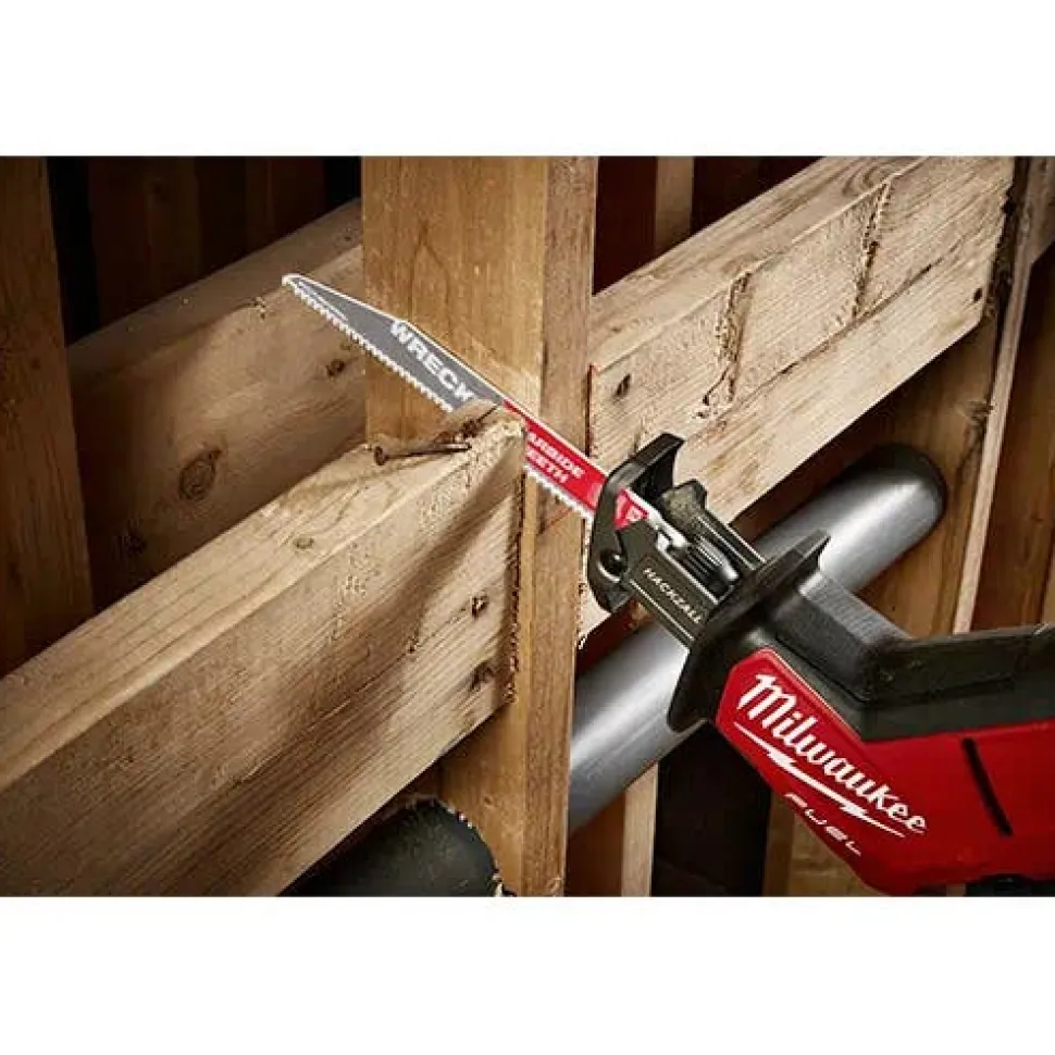 Milwaukee 9" 6 TPI Carbide Wrecker SAWZALL Blades Demo (5 Pack) 48-00-5542