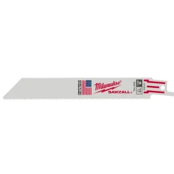 Milwaukee 6" 14 TPI Thin Kerf SAWZALL Blades (5 Pack) 48-00-5182