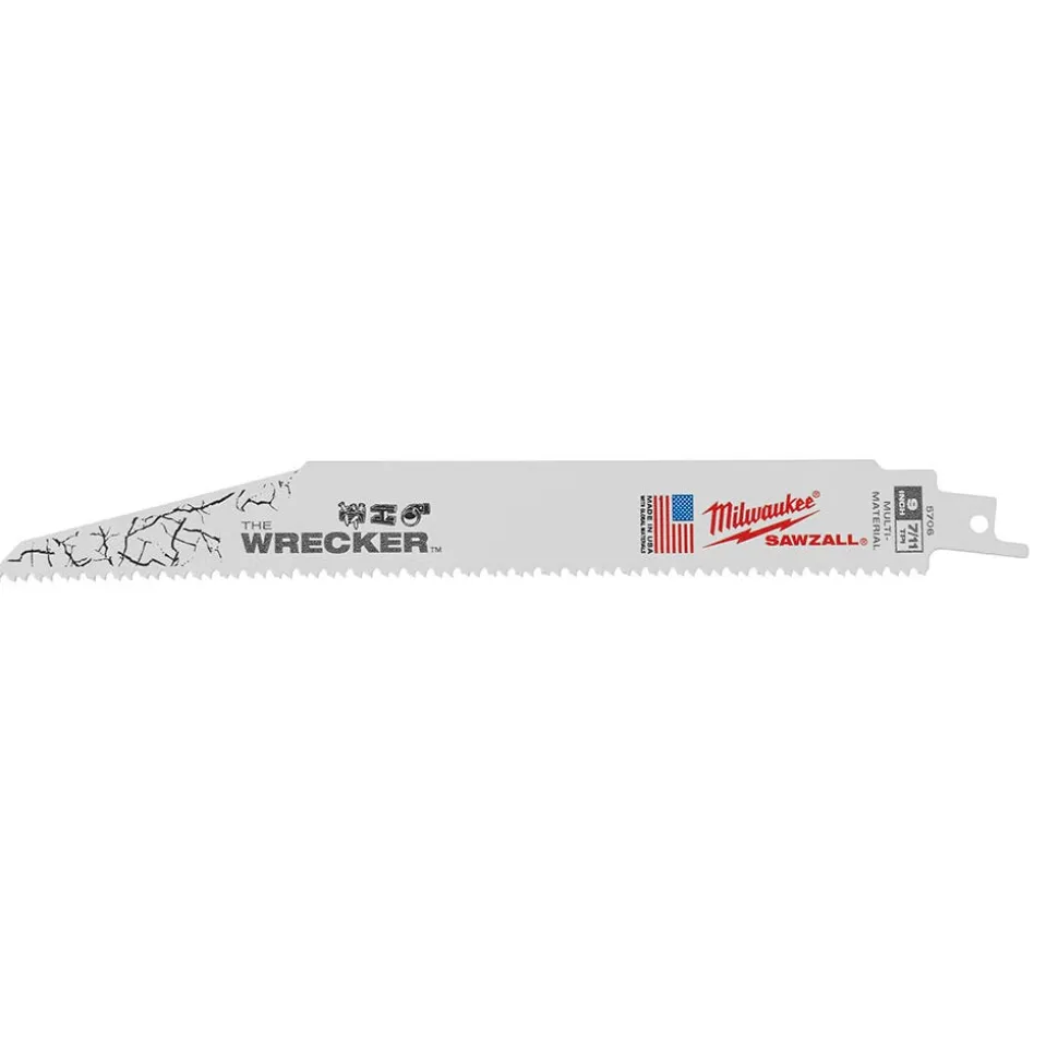 Milwaukee 9" 8 TPI Wrecker Demolition Sawzall Blades (5 Pack) 48-00-5706