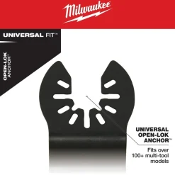 Milwaukee Universal Fit OPEN-LOK 15PC Oscillating Multi-Tool Blade Kit w/ Modular Case 49-10-9114