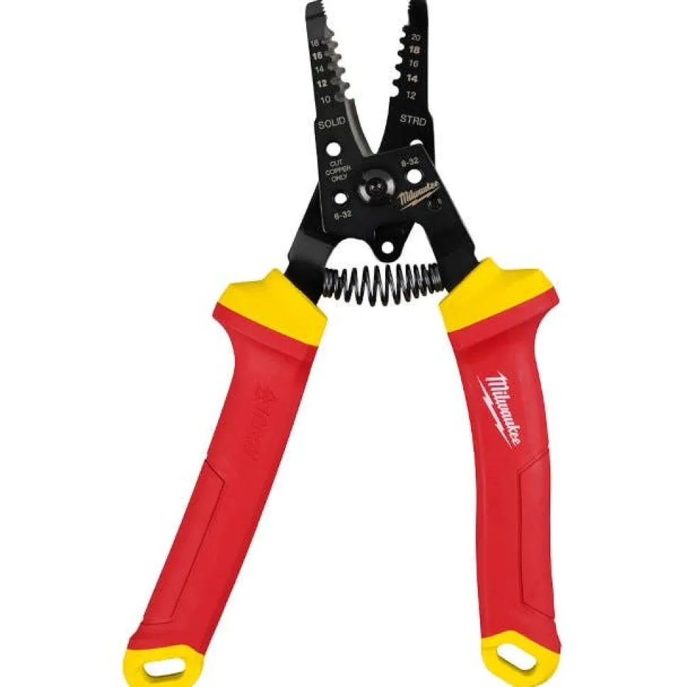 Milwaukee 1000V Insulated 10-20 AWG Wire Stripper & Cutter 48-22-2214