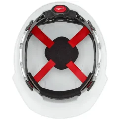Milwaukee White Front Brim Vented Type 1 Class C Hard Hat w/ 4pt Ratcheting Suspension 48-73-1200