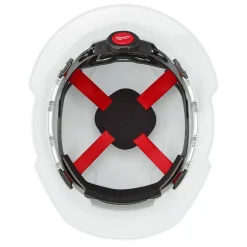 Milwaukee White Full Brim Vented Type 1 Class C Hard Hat w/ 4pt Ratcheting Suspension 48-73-1201
