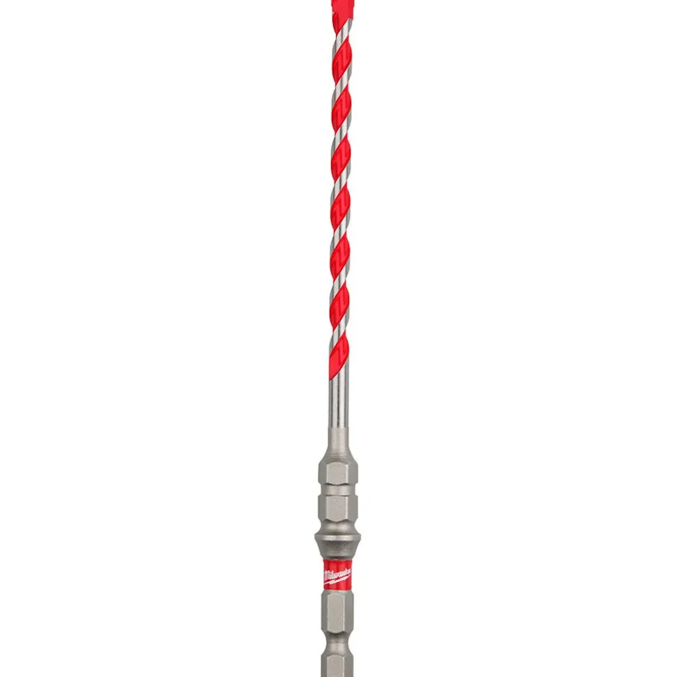 Milwaukee 3/16" x 4" x 6" SHOCKWAVE Impact Duty Carbide Hammer Drill Bit for Concrete Screws 48-20-9096