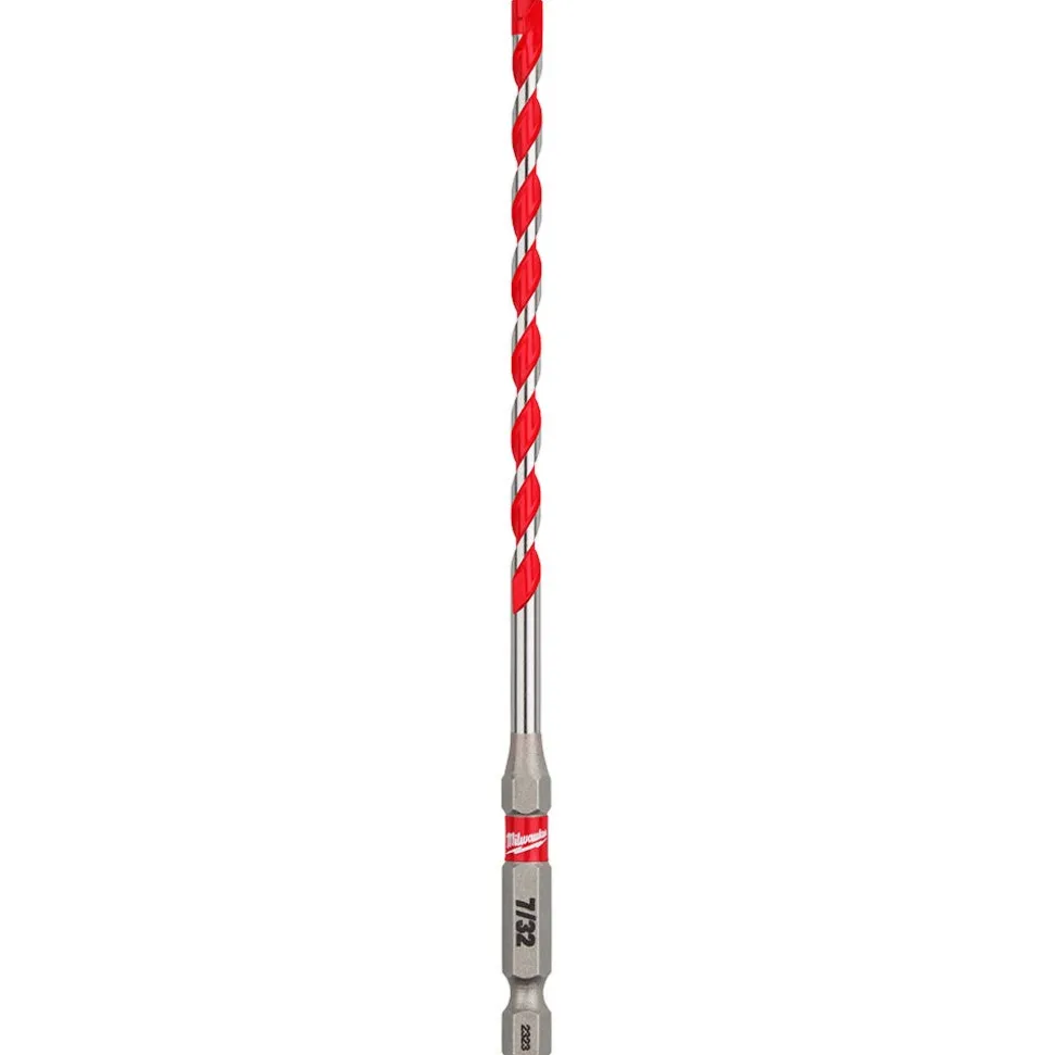 Milwaukee 7/32" x 4" x 6" SHOCKWAVE Impact Duty Carbide Hammer Drill Bit 48-20-9009