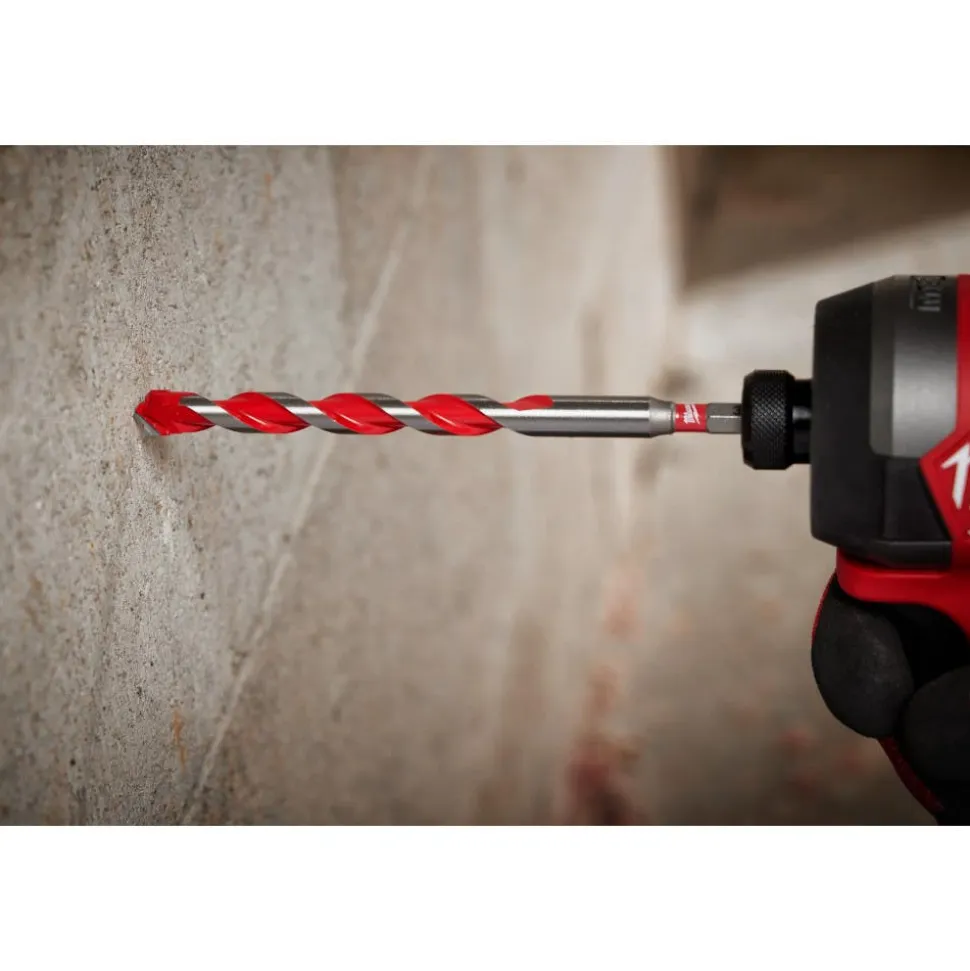 Milwaukee 1/2" x 4" x 6" SHOCKWAVE Impact Duty Carbide Hammer Drill Bit with POWER TIP 48-20-9030