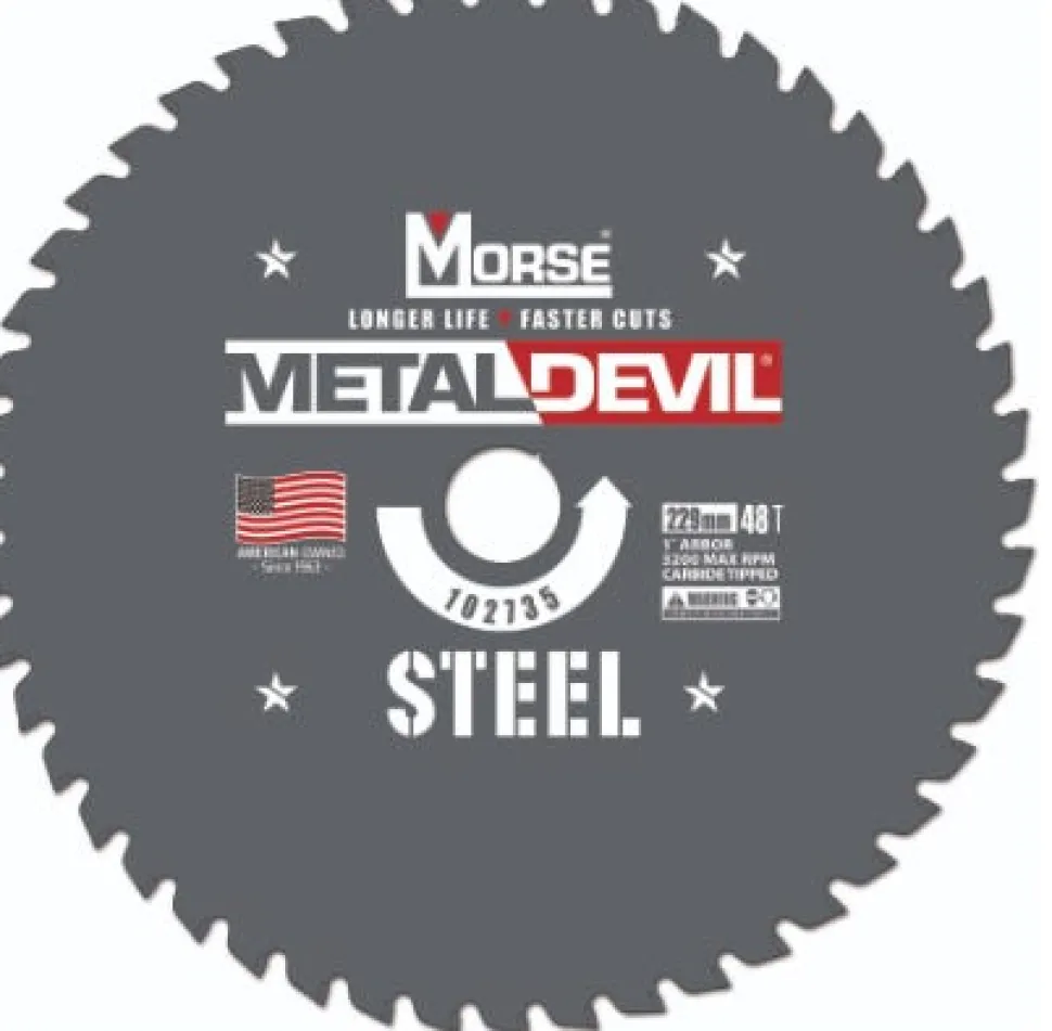 MK Morse 7-1/4" STEEL Metal Devil Circular Saw Blades 48 Tooth 5/8" Arbor CSM7254858FSC