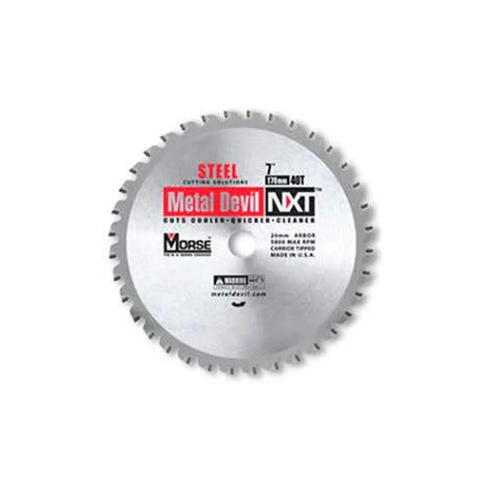 MK Morse 7-1/4" STEEL Metal Devil Circular Saw Blades 48 Tooth 20MM Arbor CSM7254820FSC
