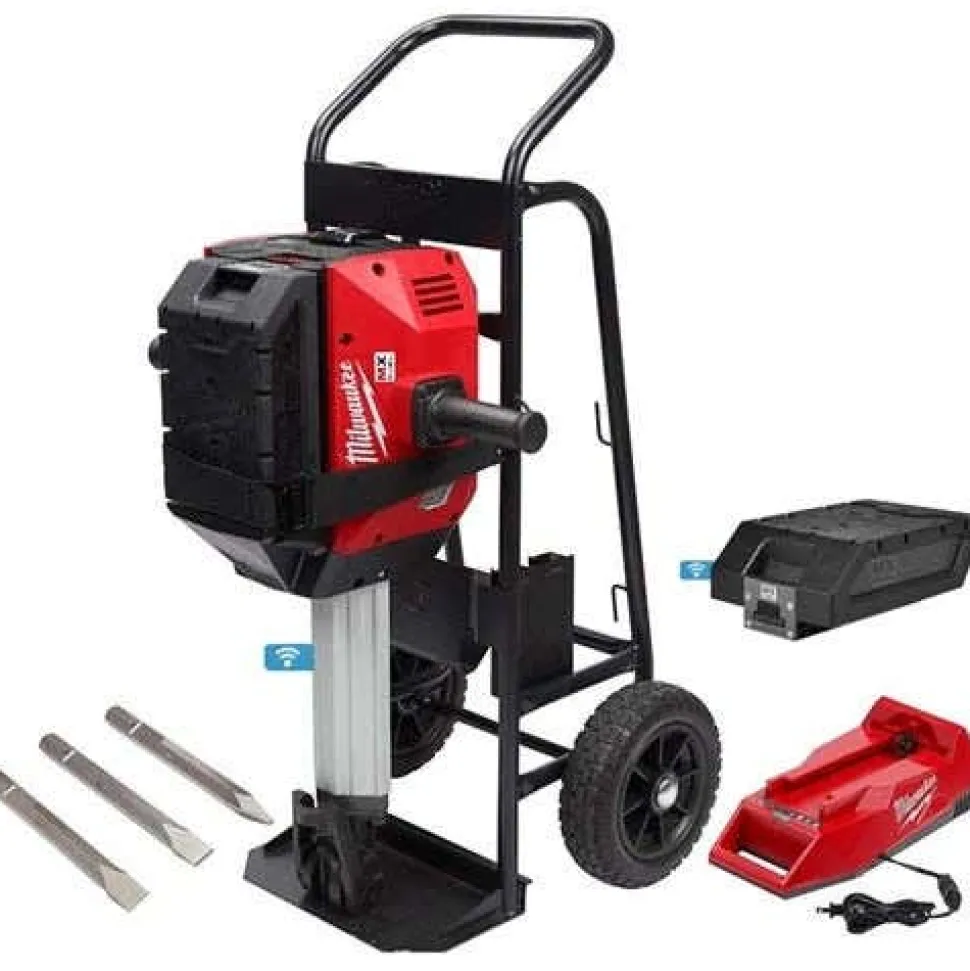 MX Breaker Hammer Kit w/ One-Key and M18 FUEL Brushless Cordless 9" Cut-Off Saw W/ ONE-KEY 12Ah Bundle