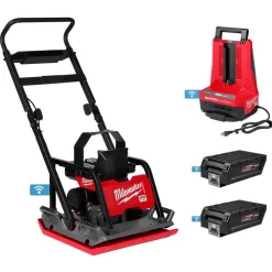 MX FUEL 20" Plate Compactor w/ MX FUEL REDLITHIUM HD12.0 Battery Pack Bundle