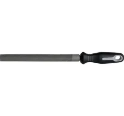 Nicolson 10" Half Round Double Cut Bastard File Ergonomic Handle - Carded 21746HN