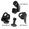 Nightstick Hard Hat / Helmet Flashlight Mount Slot or Brim (Holder Only) NS-HMC7