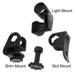 Nightstick Hard Hat / Helmet Flashlight Mount Slot or Brim (Holder Only) NS-HMC7