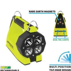 Nightstick Intrinsically Safe Flashlight Dual-Light with Laser 300 Lumens Magnet (3x AA) XPP-5422GXL