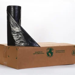 Noramco Black Can Liners, 56 gal, 43"x47", 1.85 mil thick, 100/case PGB4781