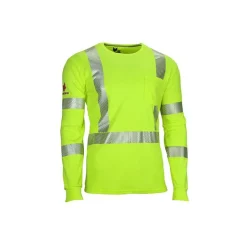 NSA Yellow DRIFIRE FR HV LS T-Shirt Class 3 3X TEEY2LSPC33X