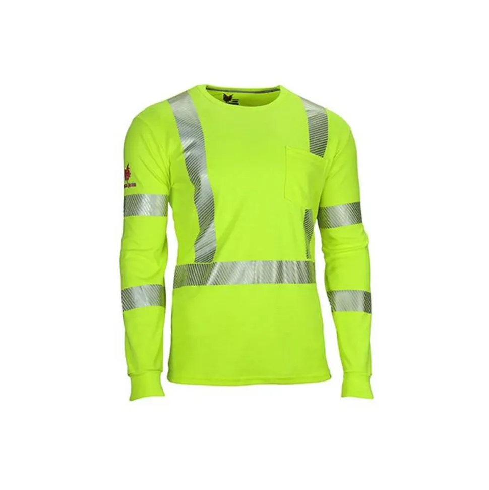 NSA Yellow DRIFIRE FR HV LS T-Shirt Class 3 3X TEEY2LSPC33X