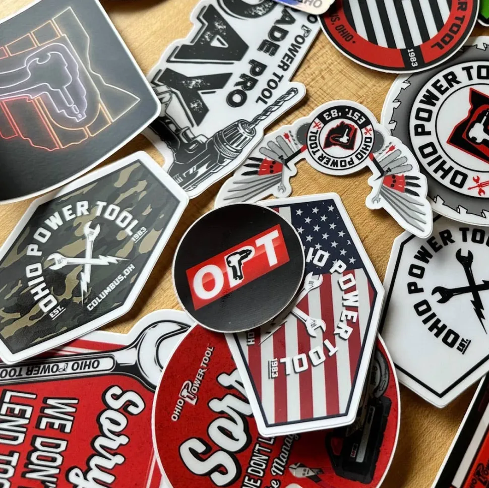 Ohio Power Tool Sticker Pack (5+ Randomly Selected)