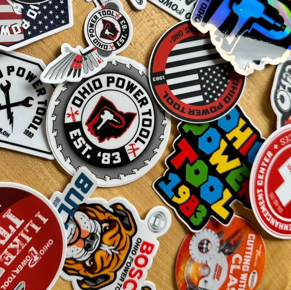 Ohio Power Tool Sticker Pack (5+ Randomly Selected)