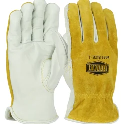 PIP Ironcat Premium Grade Top Grain Drivers Glove with Shoulder Split Cowhide Leather Back