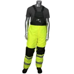 PIP Safety ANSI Class E Insulated Bib Pants W/ Removeable Bib & Suspenders