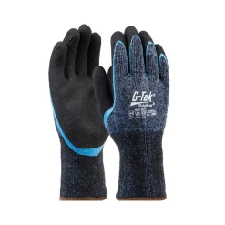 PIP Safety Seamless Knit Single-Layer PolyKor®/ Acrylic Blend Glove with Double-Dip Latex MicroSurface Grip on Palm & Fingers 41-8014/XXL