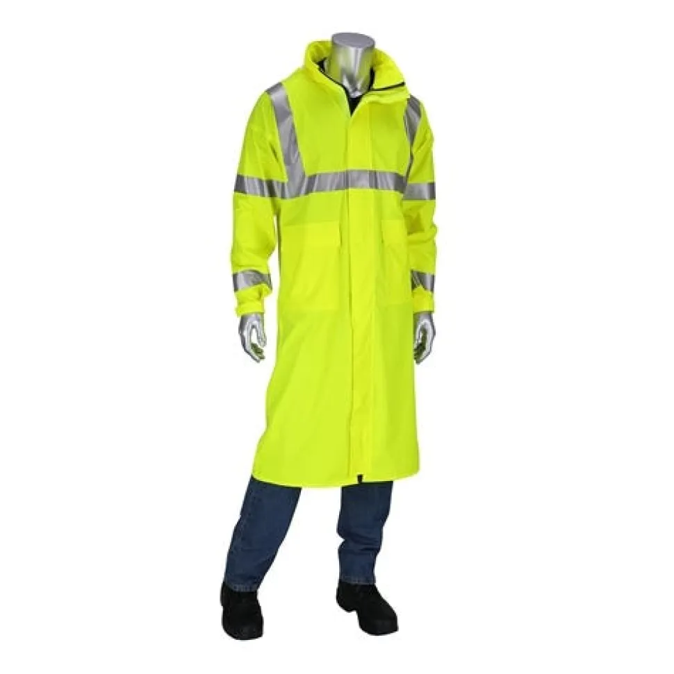 PIP VizAR ARC / FR ANSI Type R Class 3 Value All Purpose 48 Raincoat 355-2505AR" 2 XL PIP355-2505AR-LY