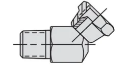 Power Team SPX 45 Degree Swivel Connector Hydraulic 3/8” NPTF male 3/8” NPSM female 9677