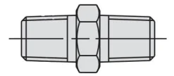 Power Team SPX Male Connector Hydraulic 1-11/16” long, 1 /4” NPTF male ends. 9690