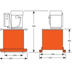 Power Team Up to 1000 Ton Electric Hydraulic Pump - Double Acting PE4004S