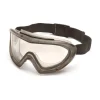 Pyramex Capstone Gray Direct/Indirect Goggle with Clear Anti-Fog Lens GG504T