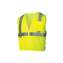 Pyramex Class 2 Safety Vest Mesh 2 Pocket Zipper