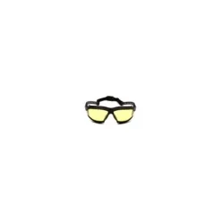 Pyramex Isotope Amber H2MAX Anti-Fog Lens with Black Frame GB9430STM